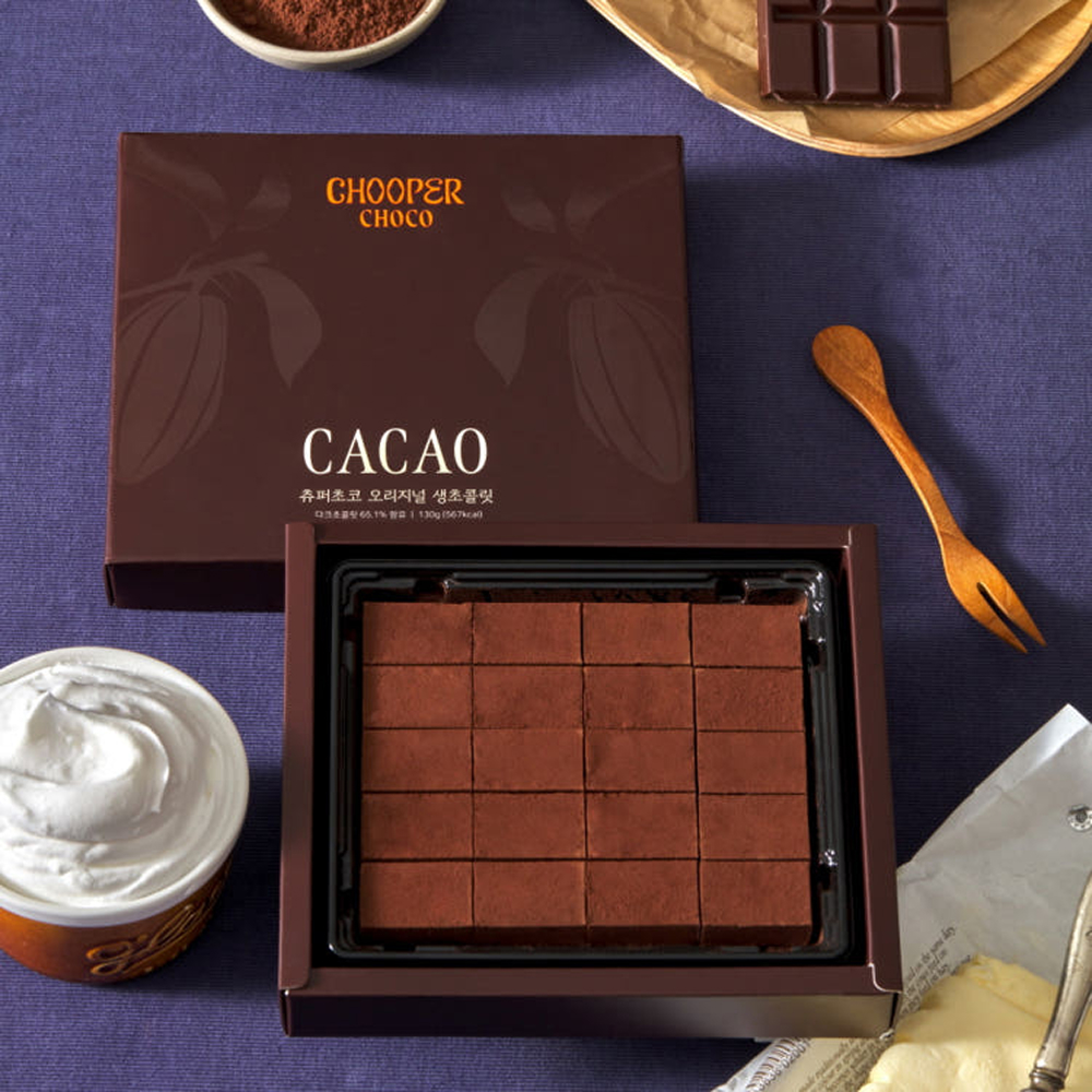 [츄퍼초코] 생초콜릿 오리지널 130g