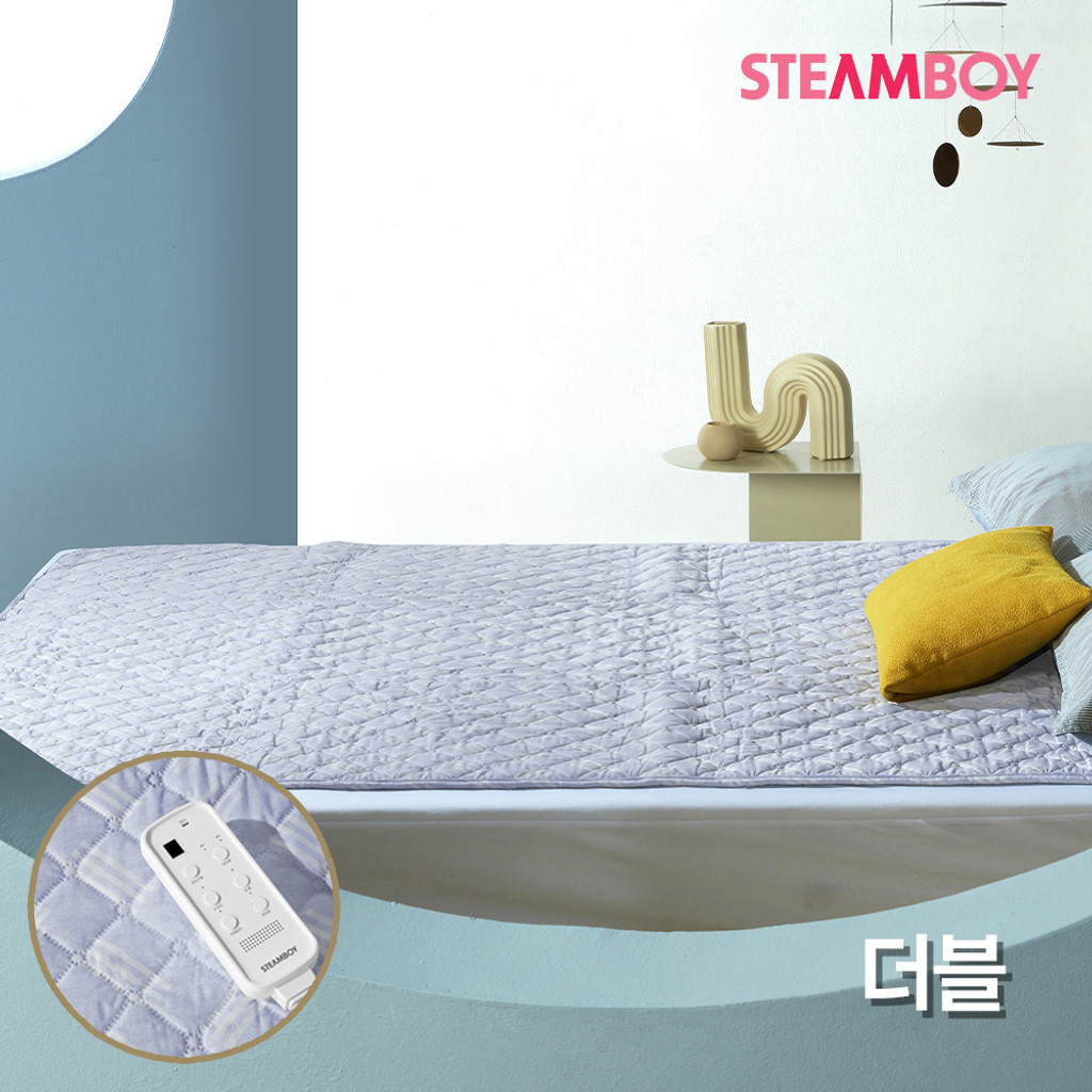 [스팀보이]스팀보이 카본 전기 매트 리버서블 침대 온열매트 더블 [스카이]