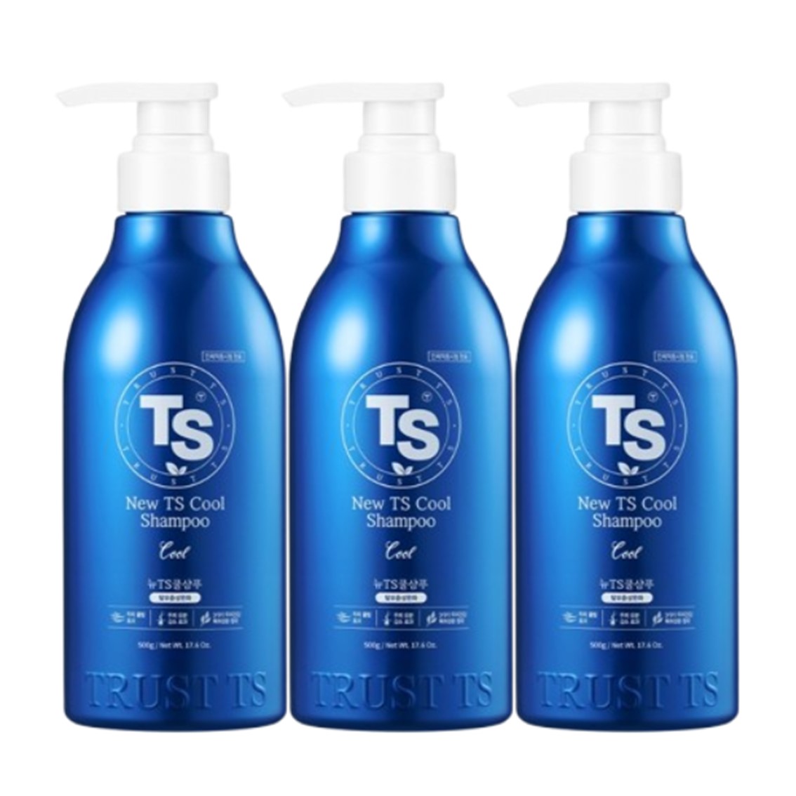 뉴TS쿨샴푸 탈모증상완화 500g 3개