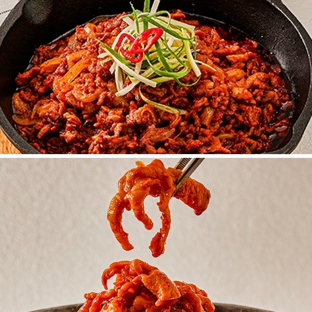 (랜선포차)오돌뼈볶음 300g 1팩+무뼈국물닭발 400g 1팩